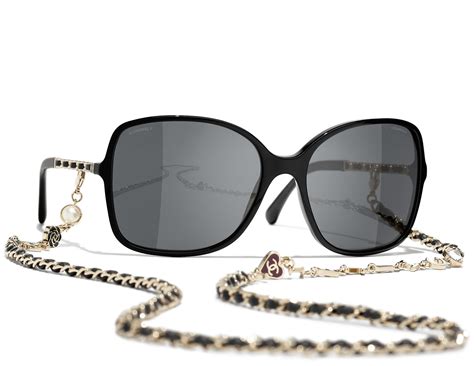 chanel chain sunglasses 5210q|CHANEL 5210Q Square Acetate & Lambskin Sunglasses.